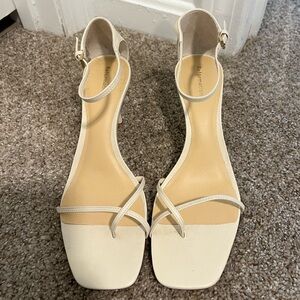 Reformation Gigi Strappy Mid Heel Sandal